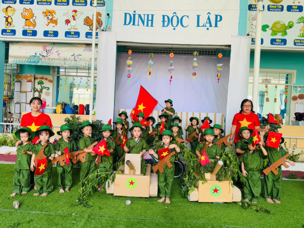 TRƯỜNG MẦM NON VĨNH THẠNH TỔ CHỨC HOẠT ĐỘNG KỶ NIỆM 50 NĂM GIẢI PHÓNG MỀN NAM THỐNG NHẤT ĐẤT NƯỚC  30/4/1975 – 30/4/2025