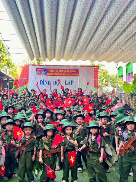 TRƯỜNG MẦM NON VĨNH THẠNH TỔ CHỨC HOẠT ĐỘNG KỶ NIỆM 50 NĂM GIẢI PHÓNG MỀN NAM THỐNG NHẤT ĐẤT NƯỚC  30/4/1975 – 30/4/2025