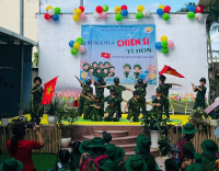 TRƯỜNG MẦM NON VĨNH THẠNH TỔ CHỨC CHƯƠNG TRÌNH “CHÚNG EM LÀ CHIẾN SĨ TÍ HON” SÔI NỔI – Ý NGHĨA – GIÀU TÍNH GIÁO DỤC   