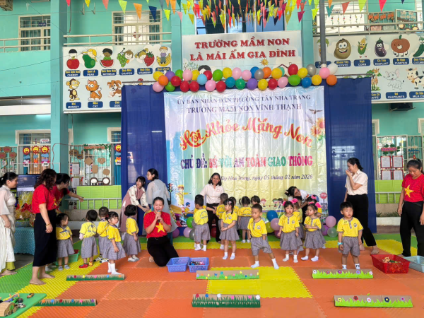 TRƯỜNG MẦM NON VĨNH THẠNH TỔ CHỨC HỘI KHỎE MĂNG NON NĂM HỌC 2025-2026