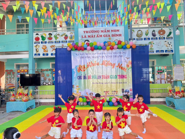 TRƯỜNG MẦM NON VĨNH THẠNH TỔ CHỨC HỘI KHỎE MĂNG NON NĂM HỌC 2025-2026