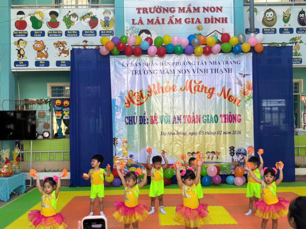 TRƯỜNG MẦM NON VĨNH THẠNH TỔ CHỨC HỘI KHỎE MĂNG NON NĂM HỌC 2025-2026