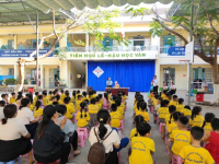 CÁC CHÁU MẪU GIÁO 5 - 6 TUỔI THAM QUAN  TRƯỜNG TIỂU HỌC VĨNH THẠNH